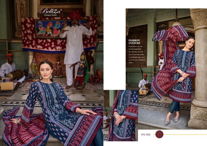 Bin Saeed Vol 6 By Belliza Cotton Digital Printed Dress Material Wholesale Shop In Surat
